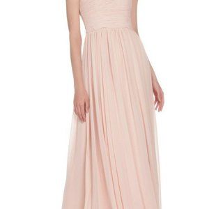 VERA WANG Dress Blush Pink Chiffon Gown Bridesmaid